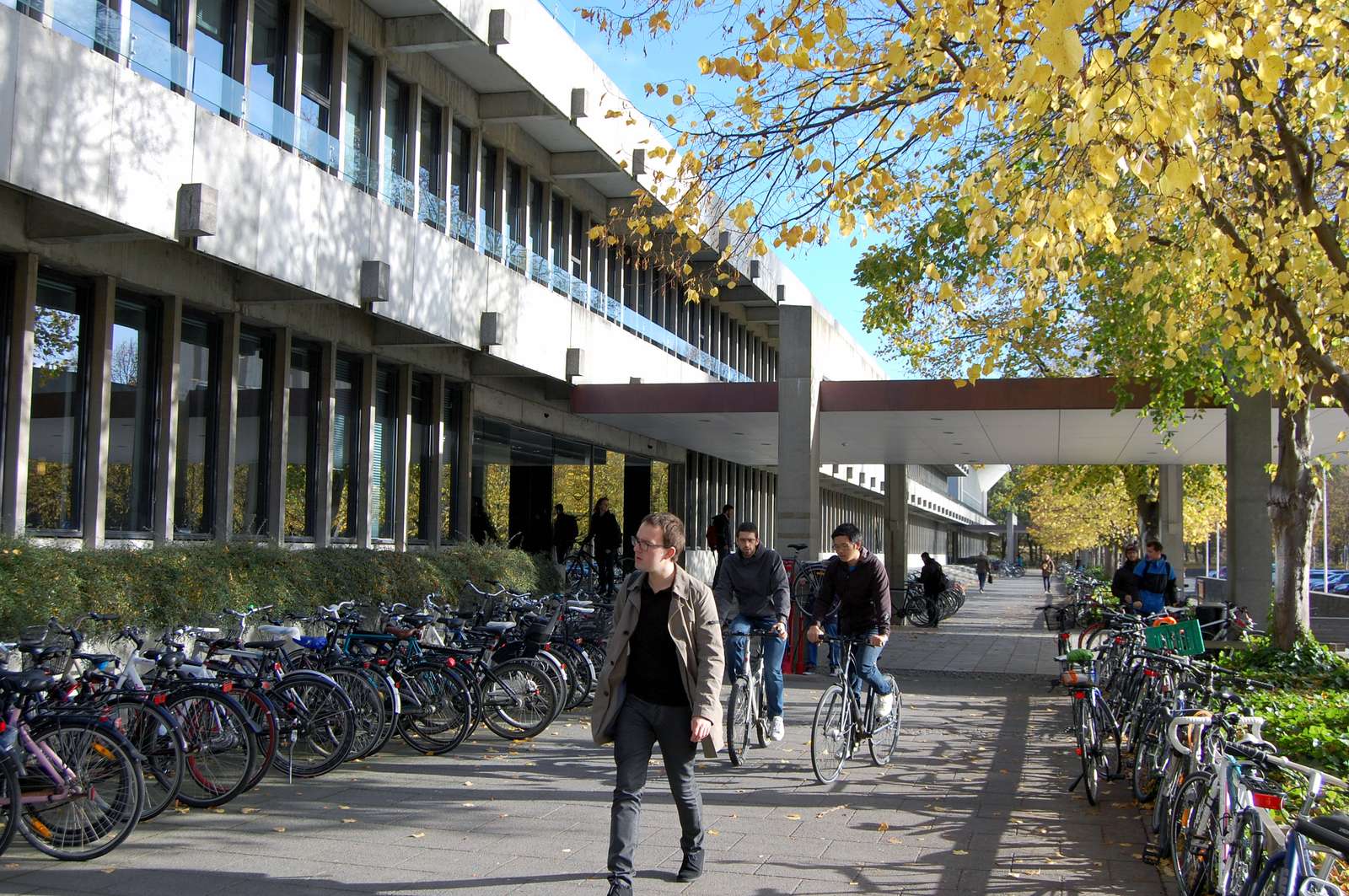 Efterårsstemning på Lyngby Campus. Studieliv, studiemiljø, bygning 101A Efterårsstemning på Lyngby Campus. Studieliv, studiemiljø, bygning 101A